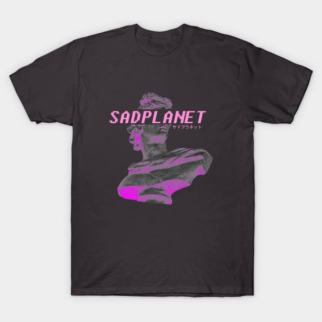 SadPlanet(StatueComputerPink) T-Shirt by GrounBEEFtaxi